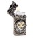 Gas lighter with a clock "Dragon", Piezo, Black