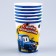 A set of paper dishes is a disposable tractor ”: 6 plates, 1 garland, 6 glasses