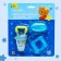 Set: Nibbler for feeding with silicone mesh + silicone toothbrush on a finger in a container + silicone rejector "Bear Prince"