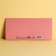Card of the euro "Congratulations", pink background 10 x 21 cm