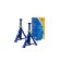 Self-insurance support KRAFT KT 800060, folding, 2 tons, 2 pcs., 275-365 mm