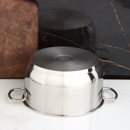 Classic-Prima pan, 3 l, d = 20 cm, capsule, with a heat distribution layer, metal cover, induction-3