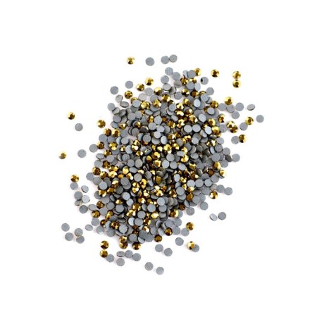 Pole plastic rhinestones, No. 4 Noble bronze, 1440 pcs