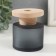 Diffusor for essential oils with a “gray haze” lid is matte 140 ml 7x7x8.6 cm