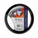 Braid on the steering wheel Nova Bright eco -leather, black, perforation, gray inserts, size m