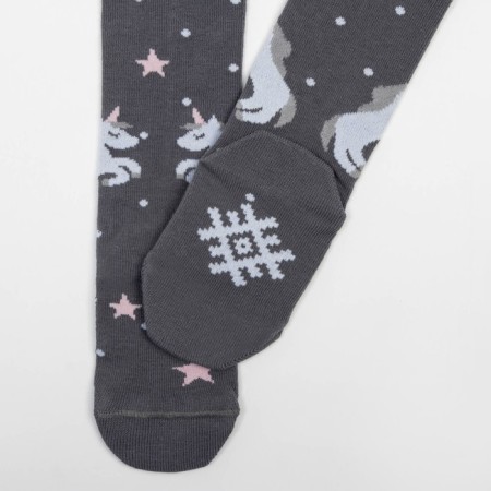 Pantyhose children's kaftan "unicorn" 92-98 cm, gray-3