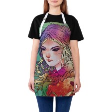 Apron of a kitchen with a photo print 