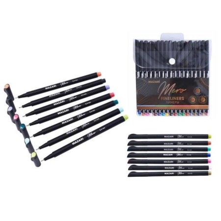 A set of capillary pens Mazari Mero, 36 colors, 0.4 mm