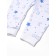 Details for children with open legs "Giraffes", white/blue color, height 68