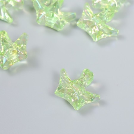 Busina Plastic for creativity "Crown" transparent green 1.5x2.9x2.5 cm-1