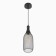 Chandelier "glass" 1x60W E27 black
