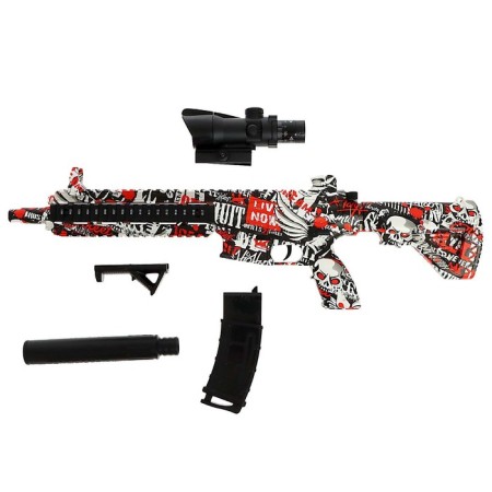 Automat "Storm", shoots with gel bullets, works from the battery-8