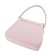 Bag women, genuine leather, pink 27x8x24 cm