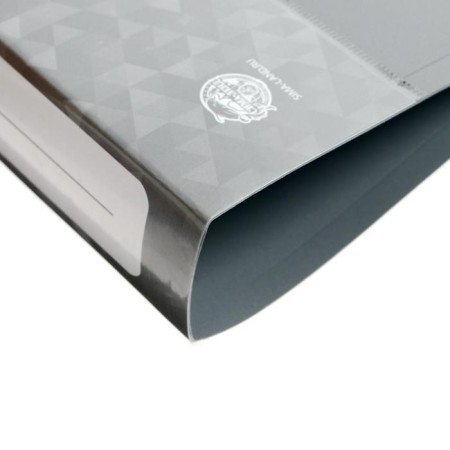 Folder on 2 rings A4 Calligrata, 40mm, 700mm, pocket at the end, gray-3