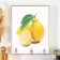 Key plastic, MDF 3 hooks "lemon freshness" rhinestones, gold 18.5x1.8x23.5 cm