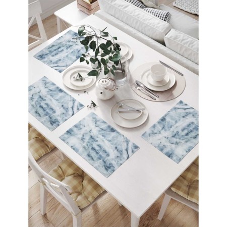 A set of napkins for setting the Marble table, rectangular, size 32x46 cm, 4 pcs