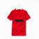Polo T -shirt for a boy, color red/print mix, height 110 cm