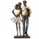 Polystone souvenir "Fighting a couple with hearts" 25.5x8.5x15 cm