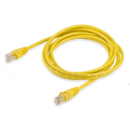 Buro UTP 4 pairs CAT5E CCA Molded 2M yellow RJ-45 (M) -RJ-45 (M)
