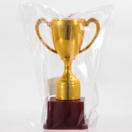 Cup 113, award figure, gold, plastic stand, 17.7 x 10.5 x 7.5 cm.-5