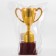 Cup 113, award figure, gold, plastic stand, 17.7 x 10.5 x 7.5 cm.