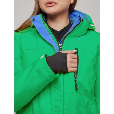 Ski costume Women Winter, size 50, green color-9