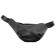 Men's belt bag, artificial leather, black 32x3x15 cm