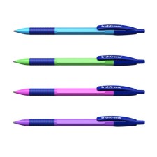Ballic handle Erichkrause R-301 Neon Matic & Grip, Node 0.7 mm, automatic, blue rod, Mix case (4 colors)