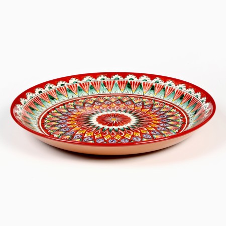 Largan Rishtan ceramics "Patterns", 36 cm, red-1