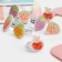 Children's rings are “chosen” drawn fruits, mix, color, dimensionless, 36 pcs.