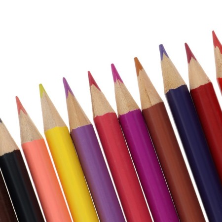 Pencils 24 colors "machine", wooden case, triangular-5