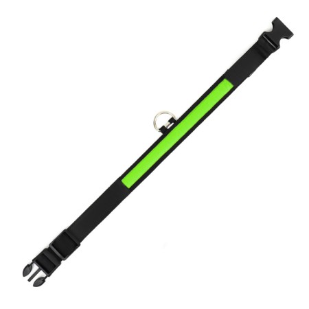 Collar with backlight Flash 3 glow modes size m, Osh 40-48 x 2.5 cm Green-6