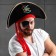 Pirate Hat "Captain Piratov", Rr. 56-58
