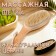 Branch brush made of natural bristles, with a handle, smooth