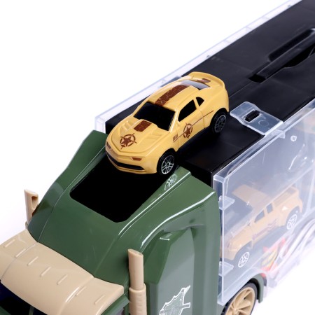 Truck "Carrier", included 6 cars and road signs-9