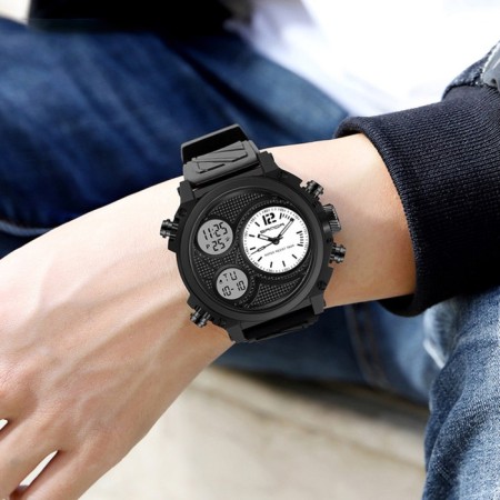 Electronic watch watches, D-5.5 cm, alarm clock, step, calendar, backlight-1