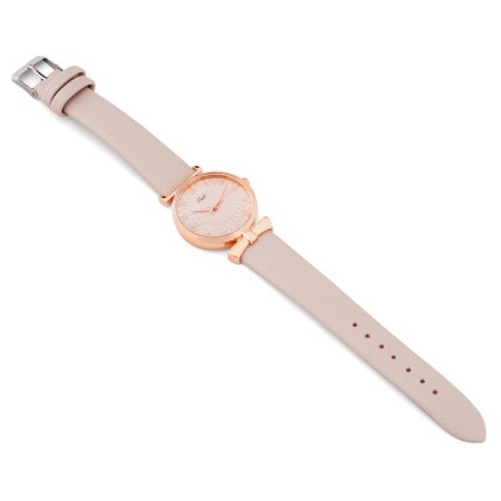 Women's watch, D-3.3 cm, beige watch-3