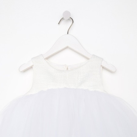 Платье для девочки MINAKU: PartyDress цвет белый, рост 110-7