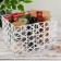 Basket wicker share "Web", 21 × 18 × 14 cm, white color