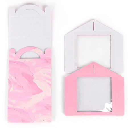 Confectionery box with a window, a chest, “delicate colors”, 20 x 20 x 20 cm-6