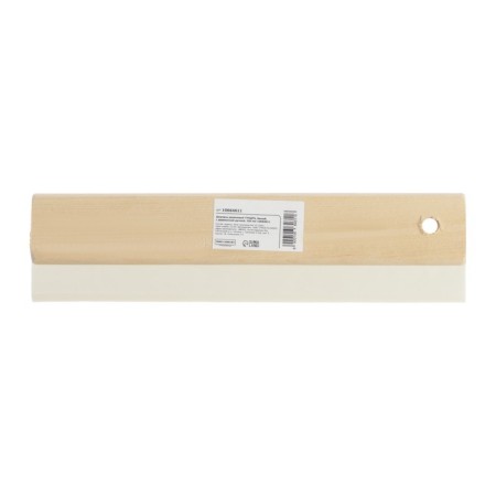 Rubber tundra spatula, white, with a wooden handle, 250 mm-2