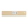 Rubber tundra spatula, white, with a wooden handle, 250 mm