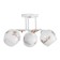Gabriel chandelier 3x60W E27 white 46x46x28cm