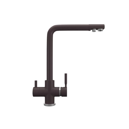 Mixer for the kitchen Ulgran Quartz UQ-016, with a tap for drinking water, color 06 Truffle