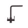 Mixer for the kitchen Ulgran Quartz UQ-016, with a tap for drinking water, color 06 Truffle