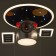 Lamp "Sputnik" 1XLED 110W Dimmer+2x40W E14 gray-blue 68x55x33 cm Bayerlux