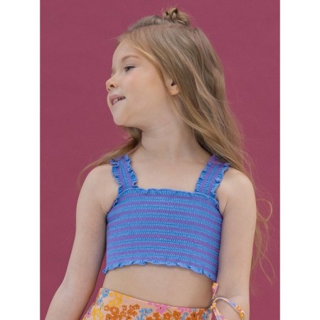 TOP for girls, height 110 cm, jeans color