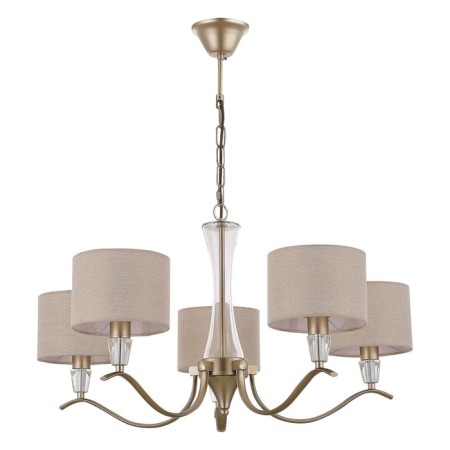 Suspended EVOLUCE lamp. Sle1126-203-05. Cassia. 5x40 watts, E14, 68x68x39 cm, Shampan-1