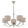Suspended EVOLUCE lamp. Sle1126-203-05. Cassia. 5x40 watts, E14, 68x68x39 cm, Shampan