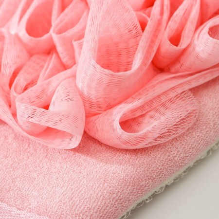 Mochelk - Massage Massage mittens with a scraper of the share "Aphrodite", 19 × 21 cm, pink color-1